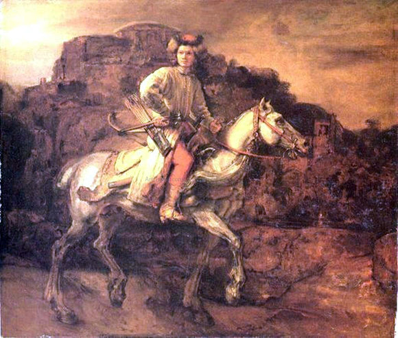  Rembrandt Van Rijn Polish Rider - Canvas Art Print