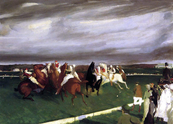  George Wesley Bellows Polo at Lakewood - Canvas Art Print