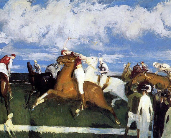  George Wesley Bellows Polo Game - Canvas Art Print
