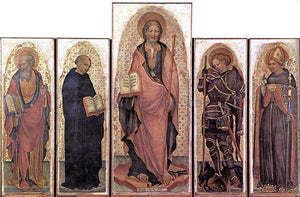  Michele Giambono Polyptych of St James - Canvas Art Print