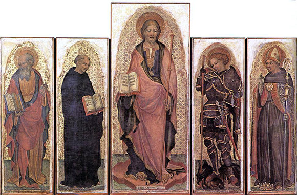  Michele Giambono Polyptych of St James - Canvas Art Print