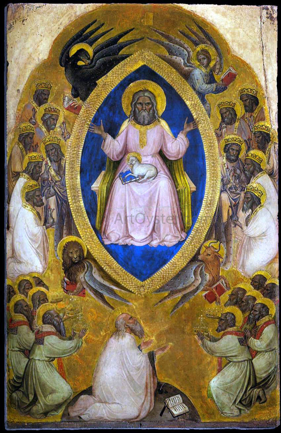  Jacobello Alberegno Polyptych of the Apocalypse (central panel) - Canvas Art Print