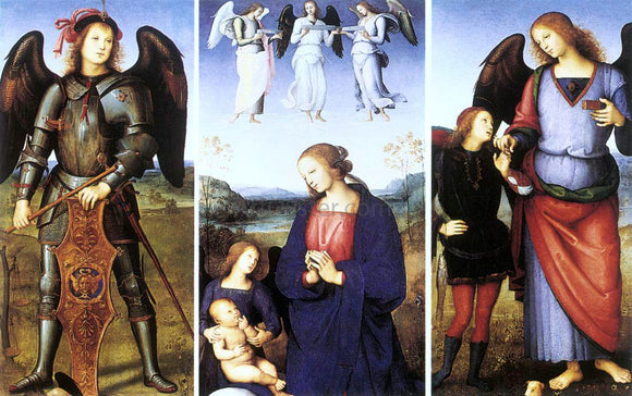  Pietro Perugino Polytych of Certosa di Pavia (details) - Canvas Art Print