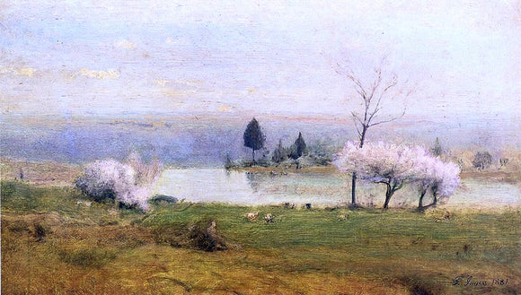  George Inness Pond at Milton on the Hudson - Canvas Art Print