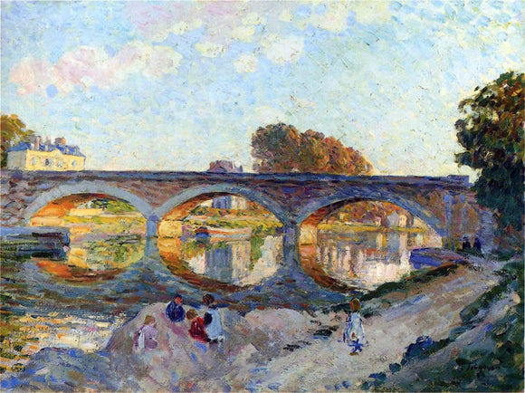  Henri Lebasque Pont Pierre at the Lagny River - Canvas Art Print