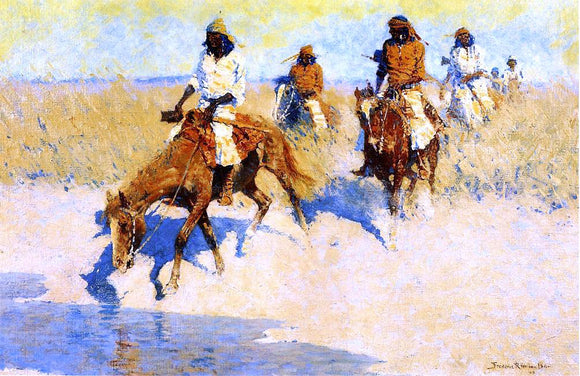  Frederic Remington Pool in the Desert - Canvas Art Print