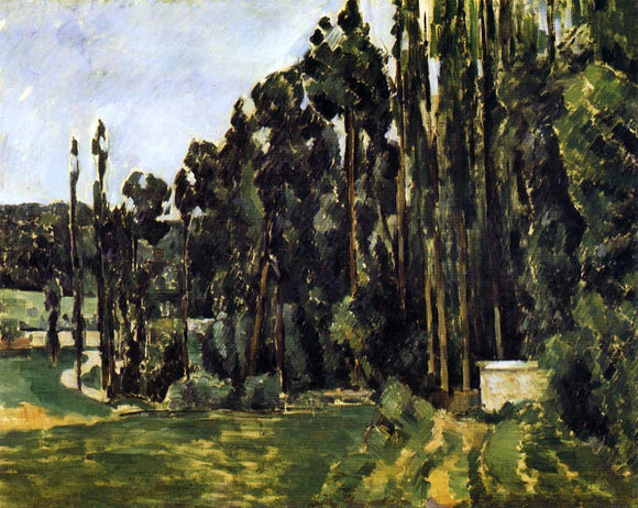  Paul Cezanne Poplars - Canvas Art Print