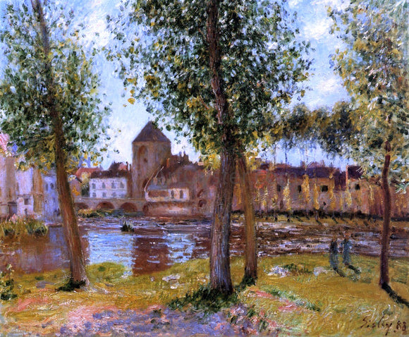  Alfred Sisley Poplars a Moret-sur-Loing, an August Afternoon - Canvas Art Print