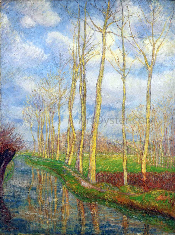  Gustave Loiseau Poplars - Canvas Art Print