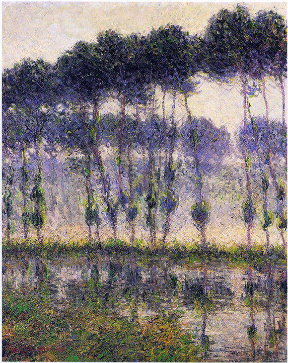  Gustave Loiseau Poplars by the Eau River - Canvas Art Print