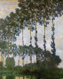  Claude Oscar Monet Poplars near Giverny, - Canvas Art Print