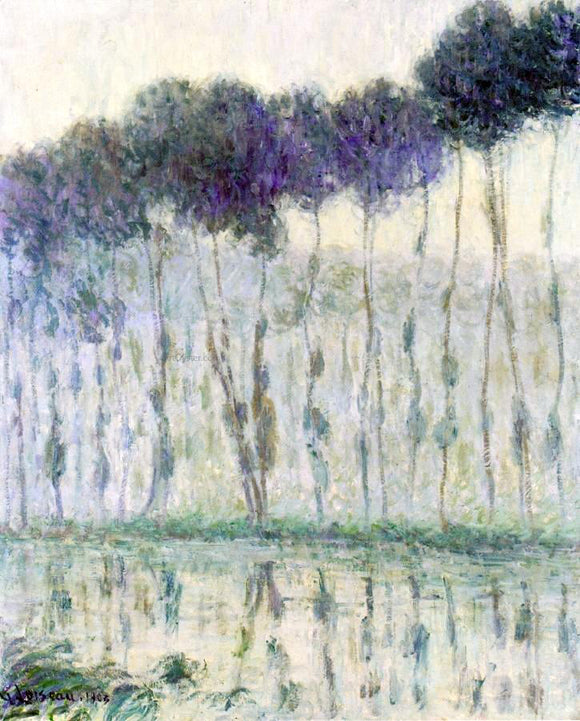  Gustave Loiseau Poplars on the Banks of the Eure - Canvas Art Print