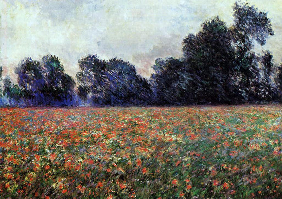  Claude Oscar Monet Poppies at Giverny - Canvas Art Print