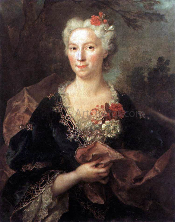 Nicolas De Largilliere Portrait of a Lady - Canvas Art Print