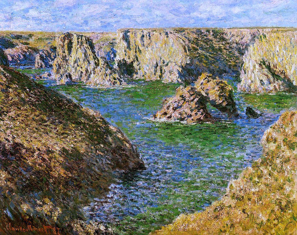  Claude Oscar Monet Port Donnant, Belle Ile - Canvas Art Print