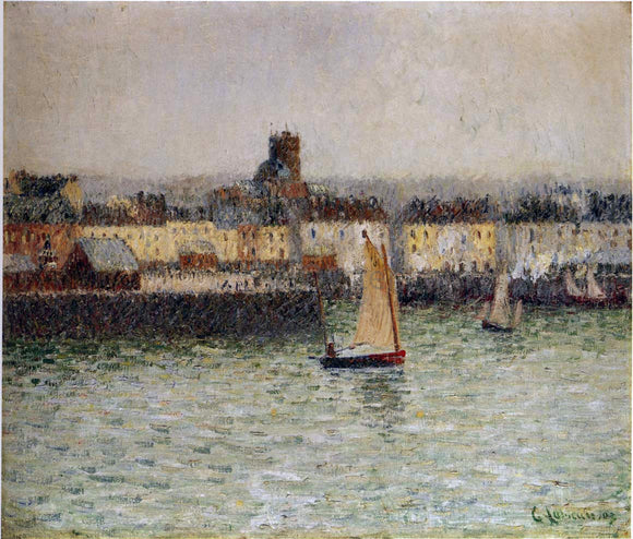  Gustave Loiseau Port of Dieppe - Canvas Art Print