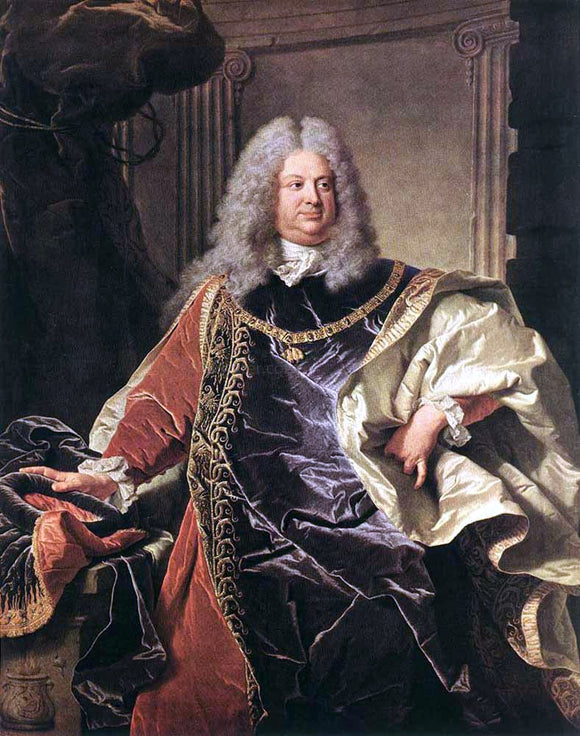  Hyacinthe Rigaud Portait of Count Sinzendorf - Canvas Art Print