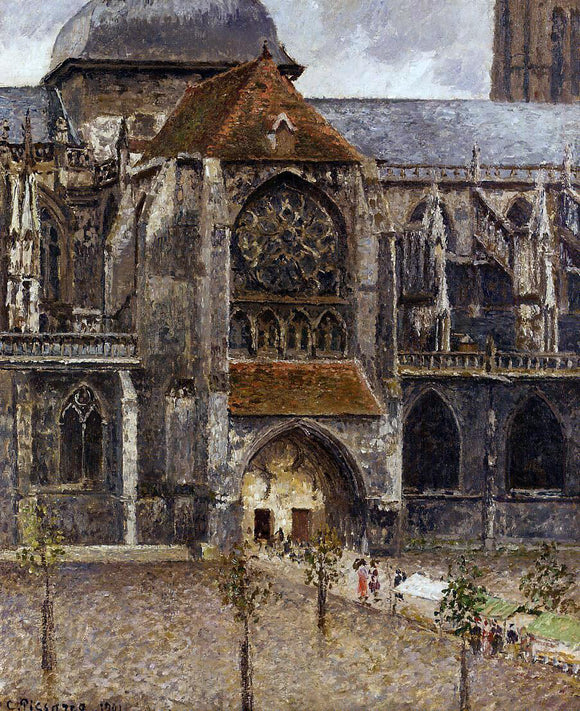  Camille Pissarro Portal from the Abbey Church of Saint-laurent - Canvas Art Print