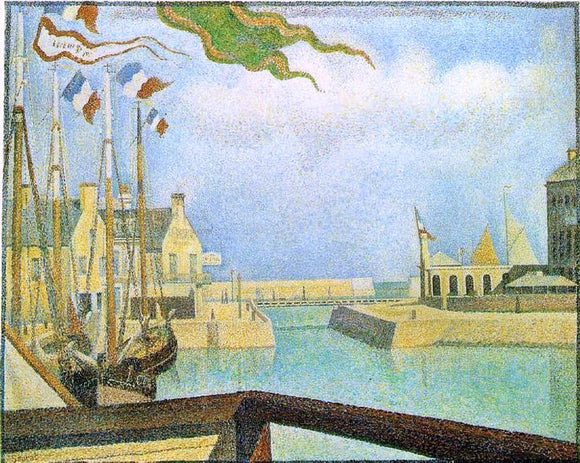  Georges Seurat Port-en-Bassin - Sunday - Canvas Art Print