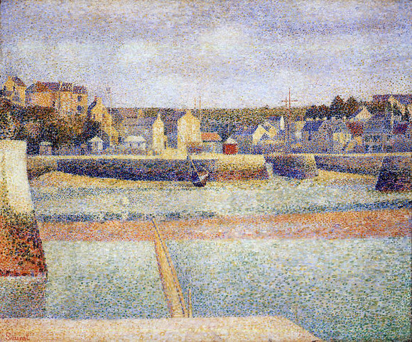  Georges Seurat Port-en-Bessin, The Outer Harbor, Low Tide - Canvas Art Print