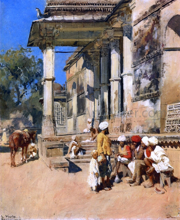  Edwin Lord Weeks Portico of a Mosque, Ahmedabad - Canvas Art Print