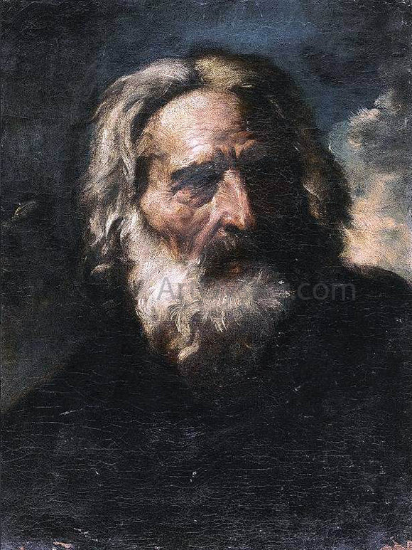  Pier Francesco Mola Portrait of a Bearded Old Man - Canvas Art Print