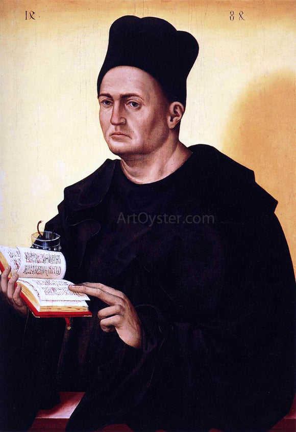  Jan Polack Portrait of a Benedictine Monk - Canvas Art Print