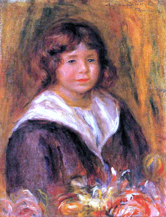  Pierre Auguste Renoir Portrait of a Boy (Jean Pascalis) - Canvas Art Print