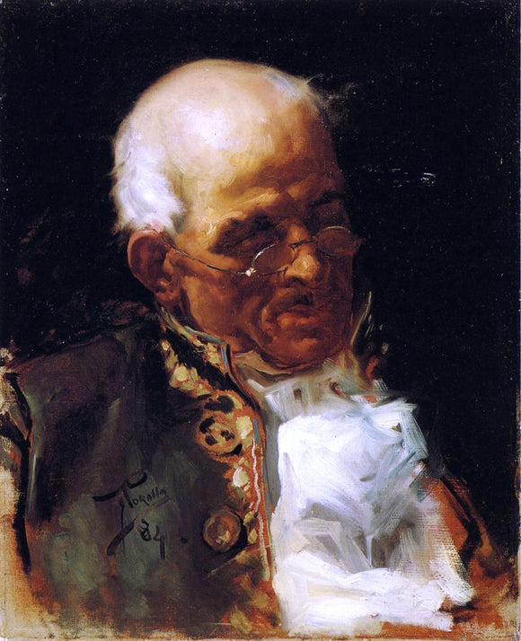  Joaquin Sorolla Y Bastida Portrait of a Caballero - Canvas Art Print