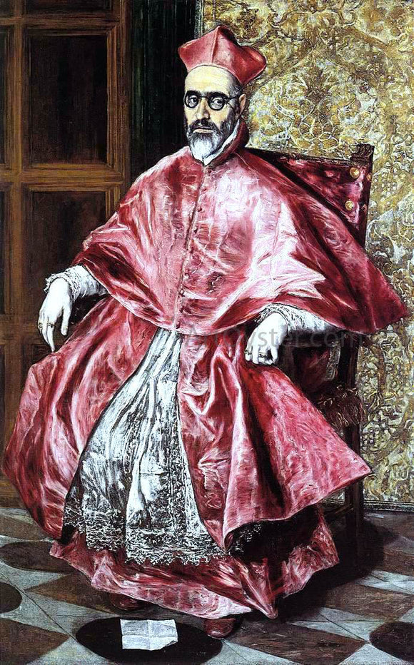  El Greco Portrait of a Cardinal - Canvas Art Print