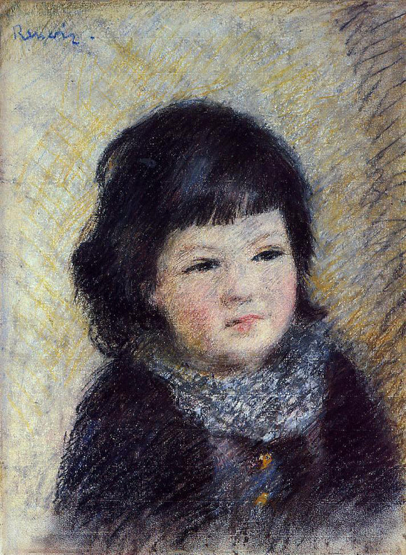  Pierre Auguste Renoir Portrait of a Child - Canvas Art Print