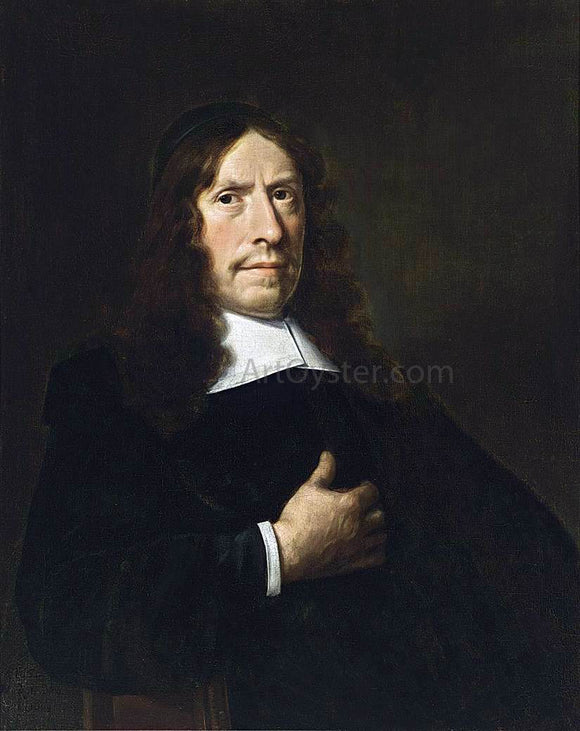  Hendrick Cornelisz Van Vliet Portrait of a Cleric - Canvas Art Print