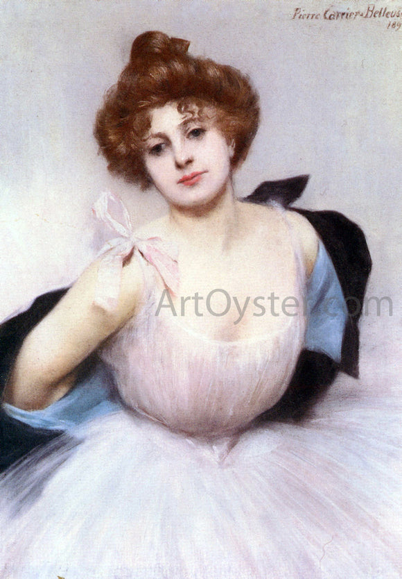  Pierre Carrier-Belleuse Portrait of a Dancer - Canvas Art Print
