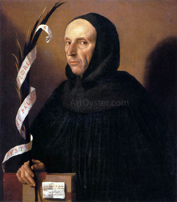  Moretto Da Brescia Portrait of a Dominican, Presumed to be Girolamo Savonarola - Canvas Art Print