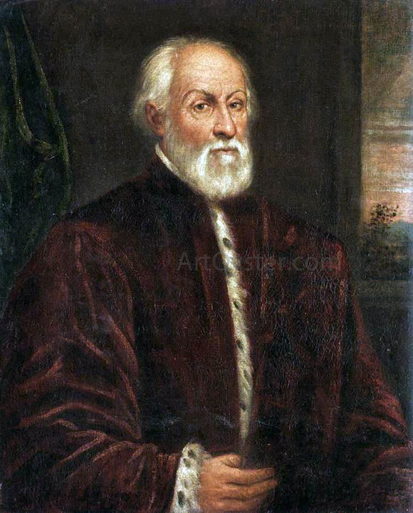  Domenico Robusti Portrait of a Gentleman - Canvas Art Print