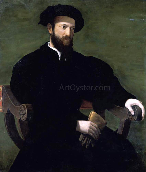  Cecchino Del Salviati Portrait of a Gentleman - Canvas Art Print