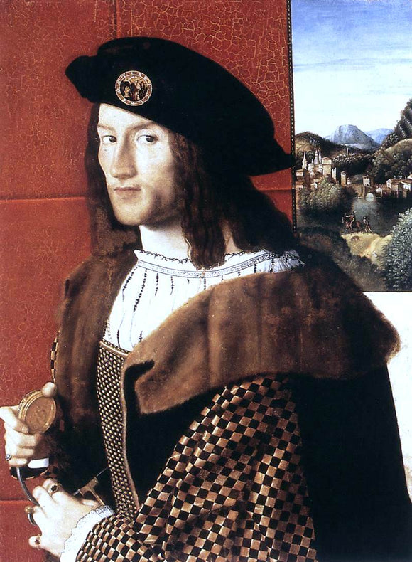  Bartolomeo Veneto Portrait of a Gentleman - Canvas Art Print