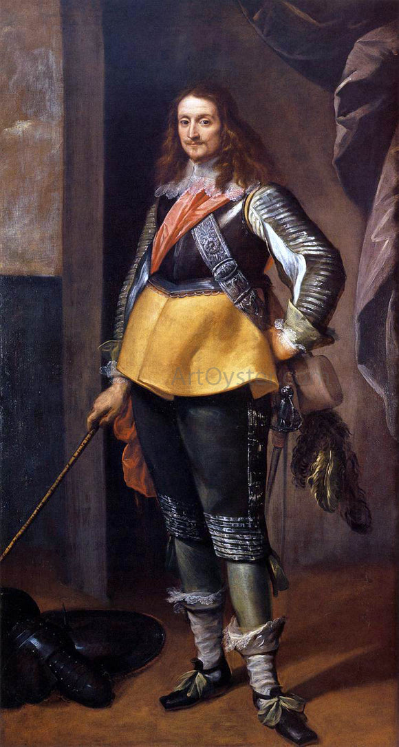  Carlo Francesco Nuvolone Portrait of a Gentleman in Armour - Canvas Art Print