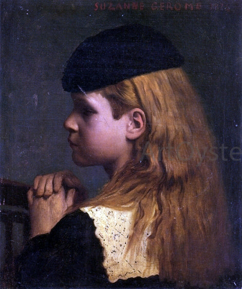  Jean-Leon Gerome Portrait of a Girl - Canvas Art Print
