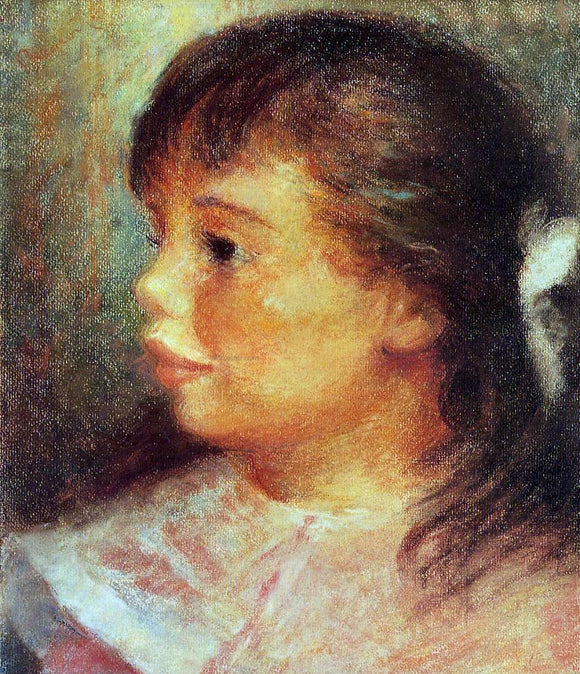  Pierre Auguste Renoir Portrait of a Girl - Canvas Art Print