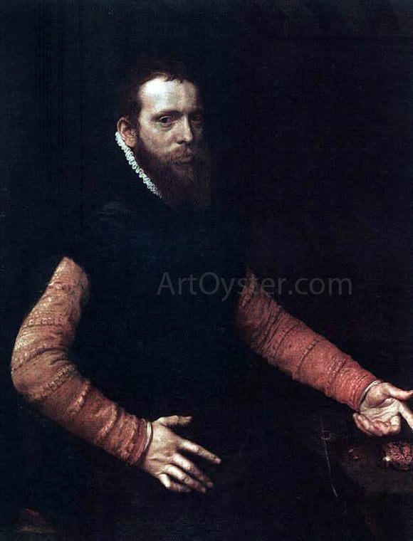  Anthonis Mor Van Dashorst Portrait of a Goldsmith - Canvas Art Print