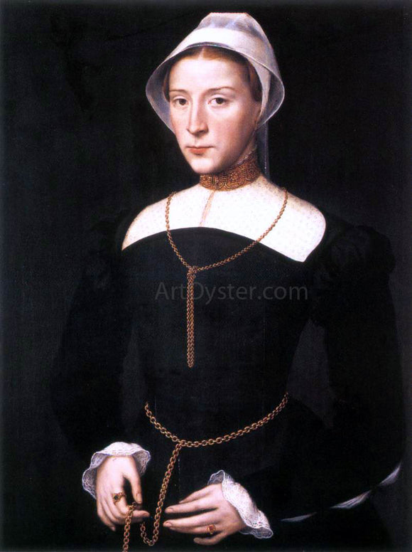  Willem Key Portrait of a Lady - Canvas Art Print