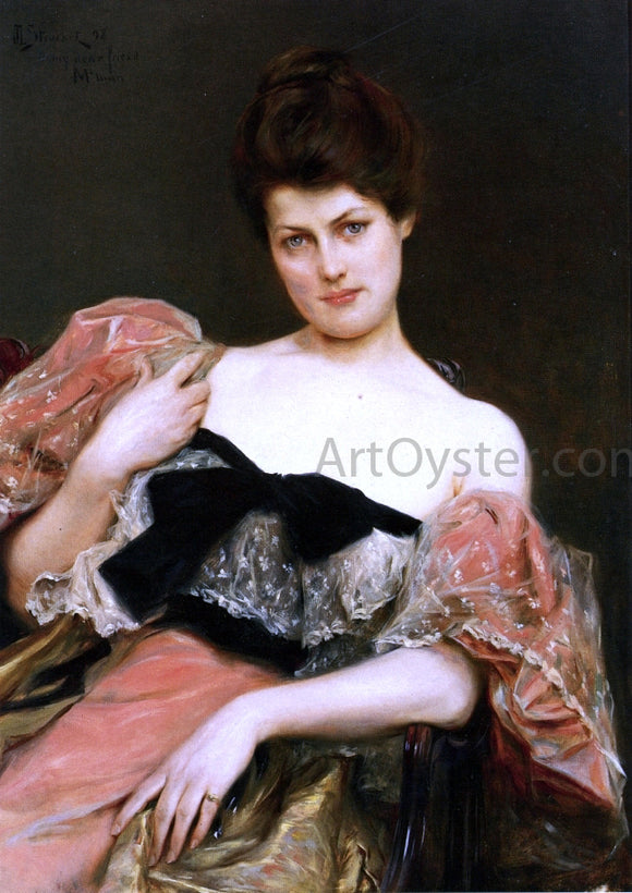  Julius LeBlanc Stewart Portrait of a Lady - Canvas Art Print