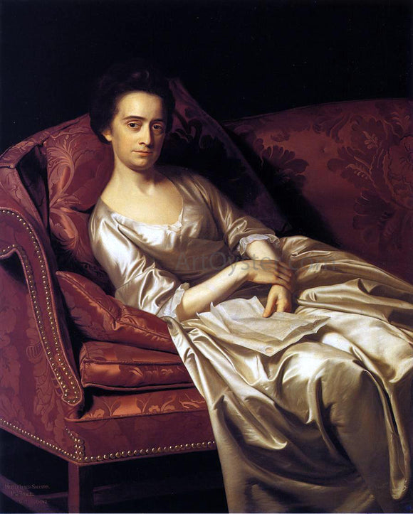  John Singleton Copley Portrait of a Lady - Canvas Art Print