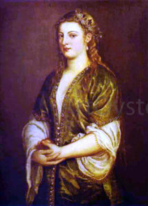  Titian Portrait of a Lady - Canvas Art Print
