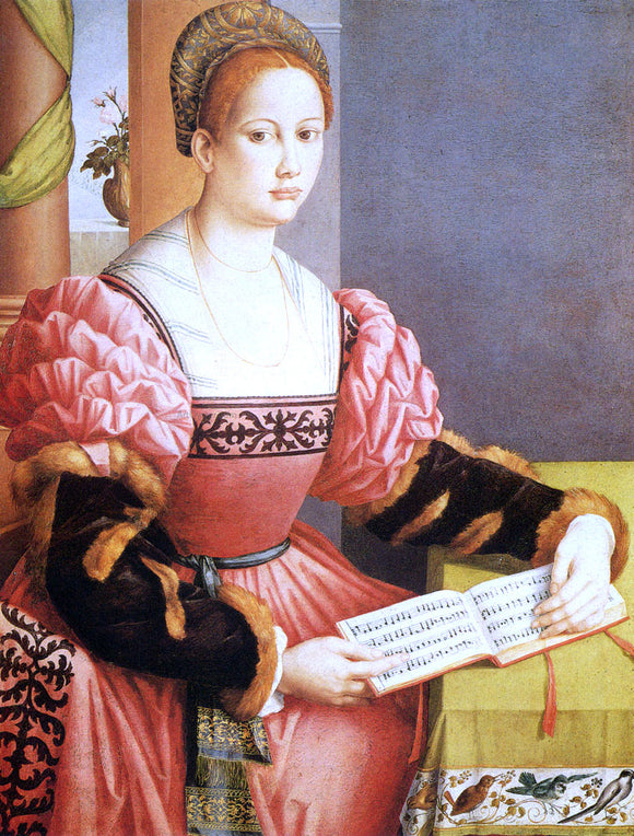  II Francesco Ubertini Bacchiacca Portrait of a Lady - Canvas Art Print