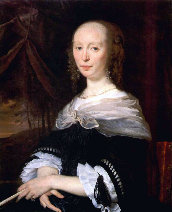  Abraham Van den Tempel Portrait of a Lady - Canvas Art Print