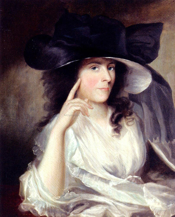  Rev. Matthew William Peters Portrait of a Lady - Canvas Art Print
