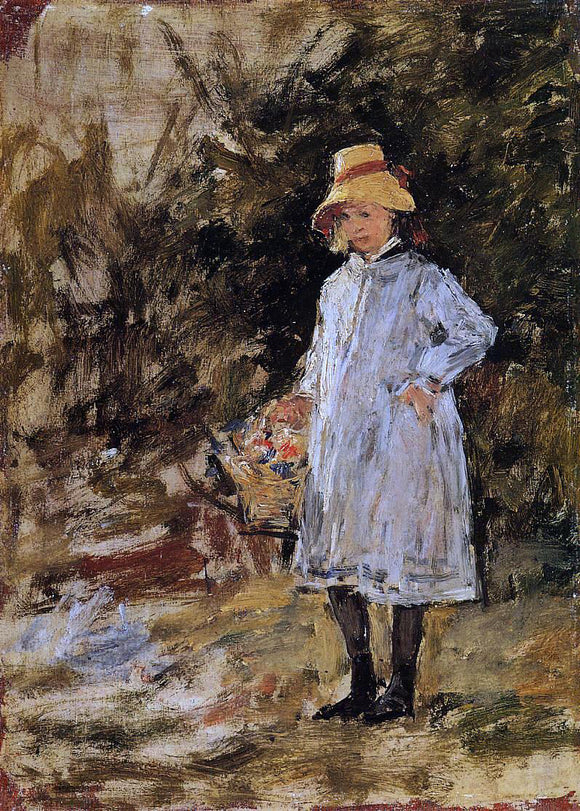  Eugene-Louis Boudin Portrait of a Little Girl - Canvas Art Print