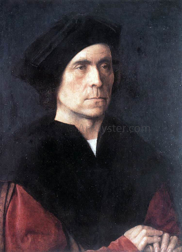  Michel Sittow Portrait of a Man - Canvas Art Print